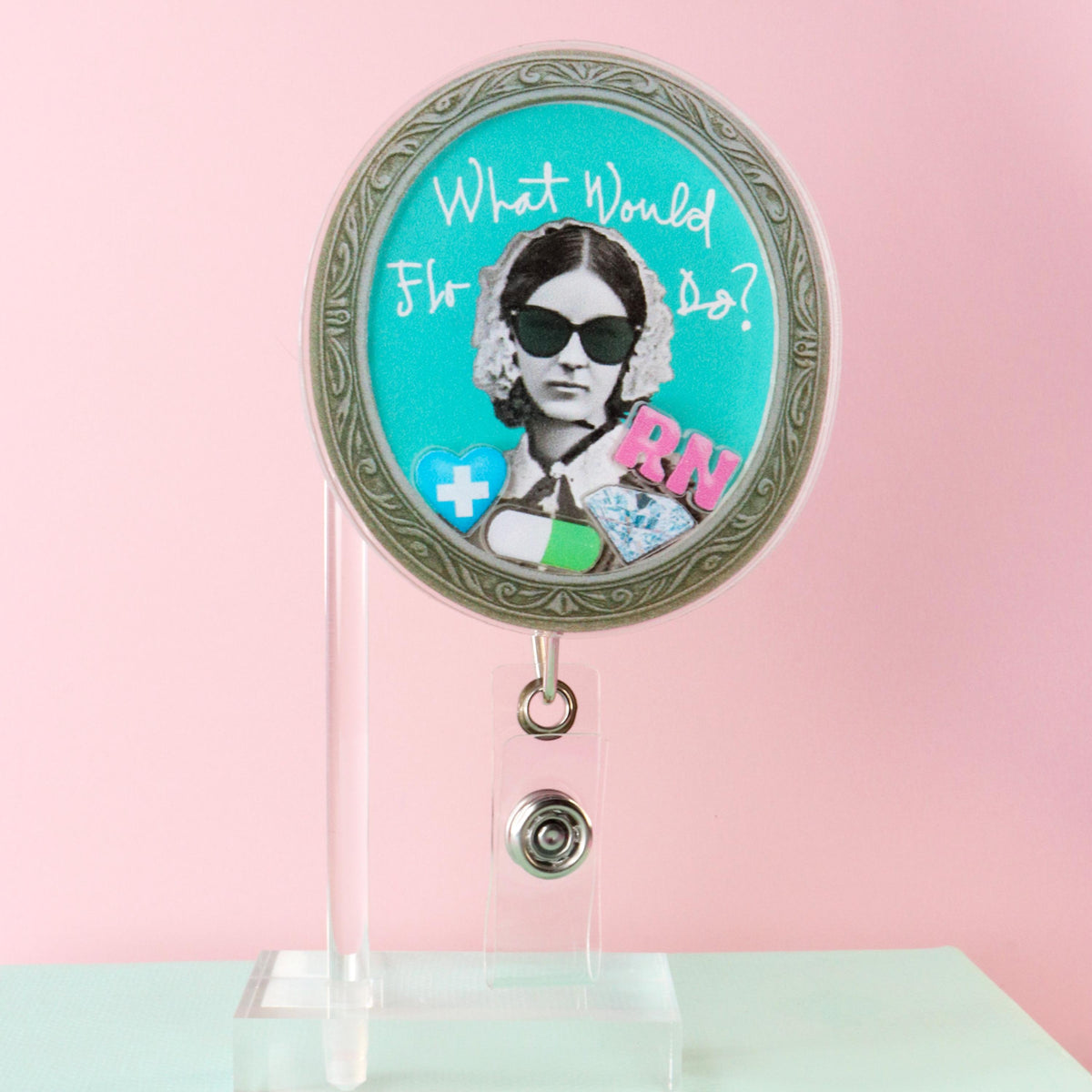 Florence Nightingale Shaker Badge Reel