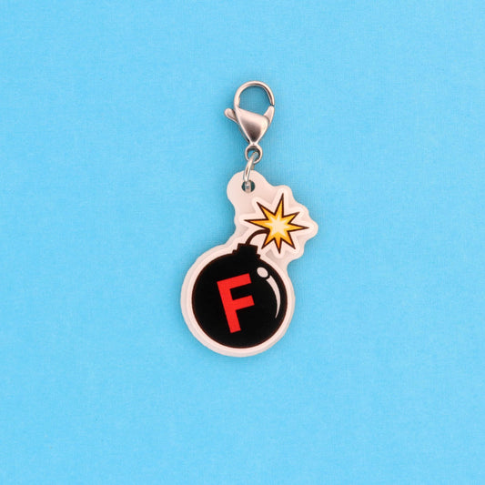 F Bomb Badge Charm, Funny Nurse Gift, Healthcare Worker Humor