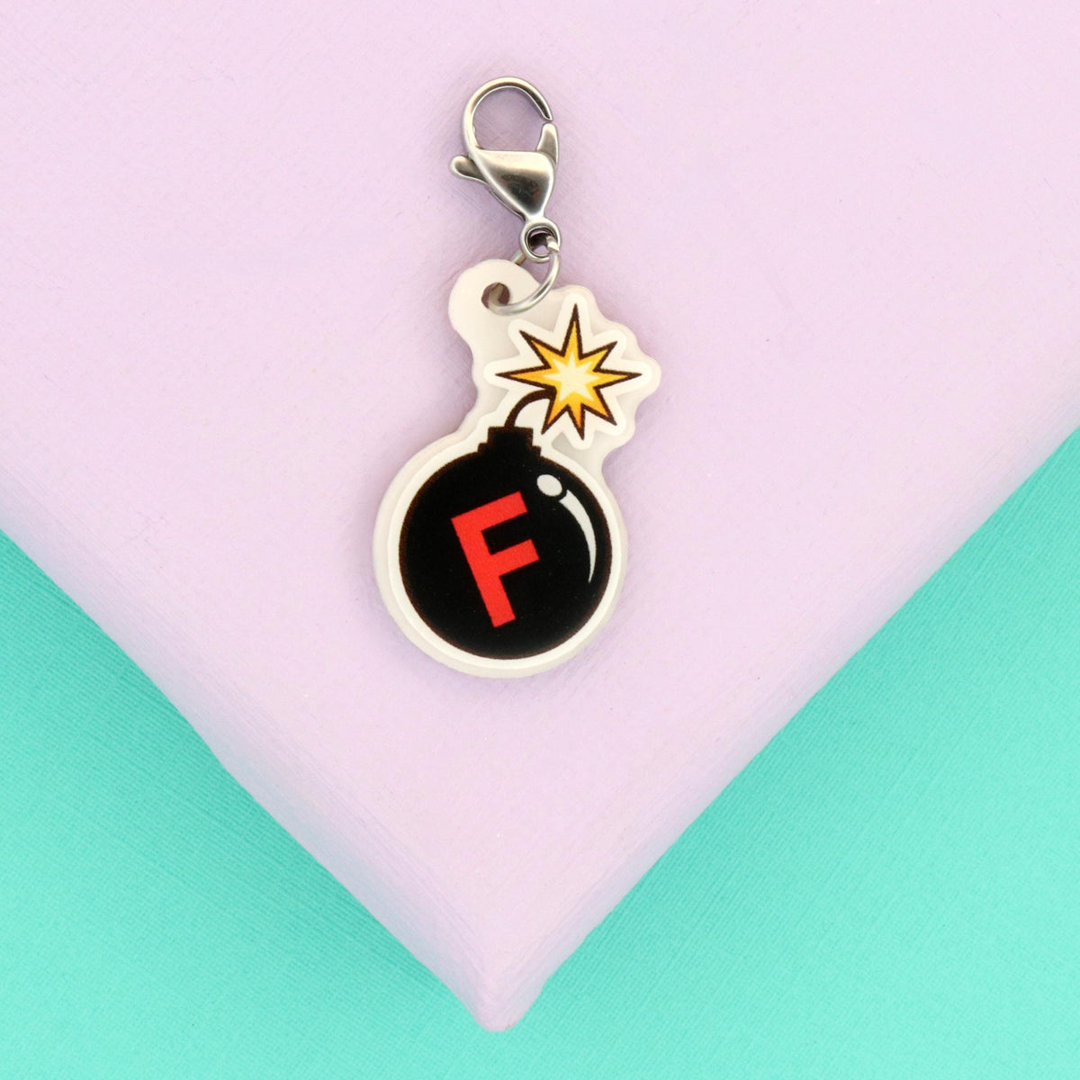 F Bomb Badge Charm, Funny Nurse Gift, Healthcare Worker Humor