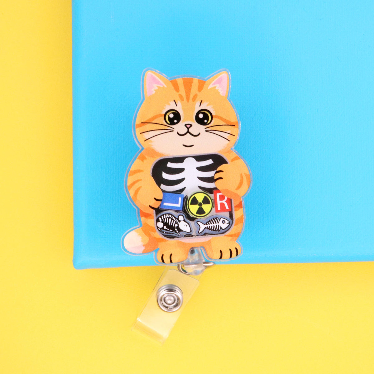 Cat X-Ray Shaker Badge Reel | Radiology Tech Gift