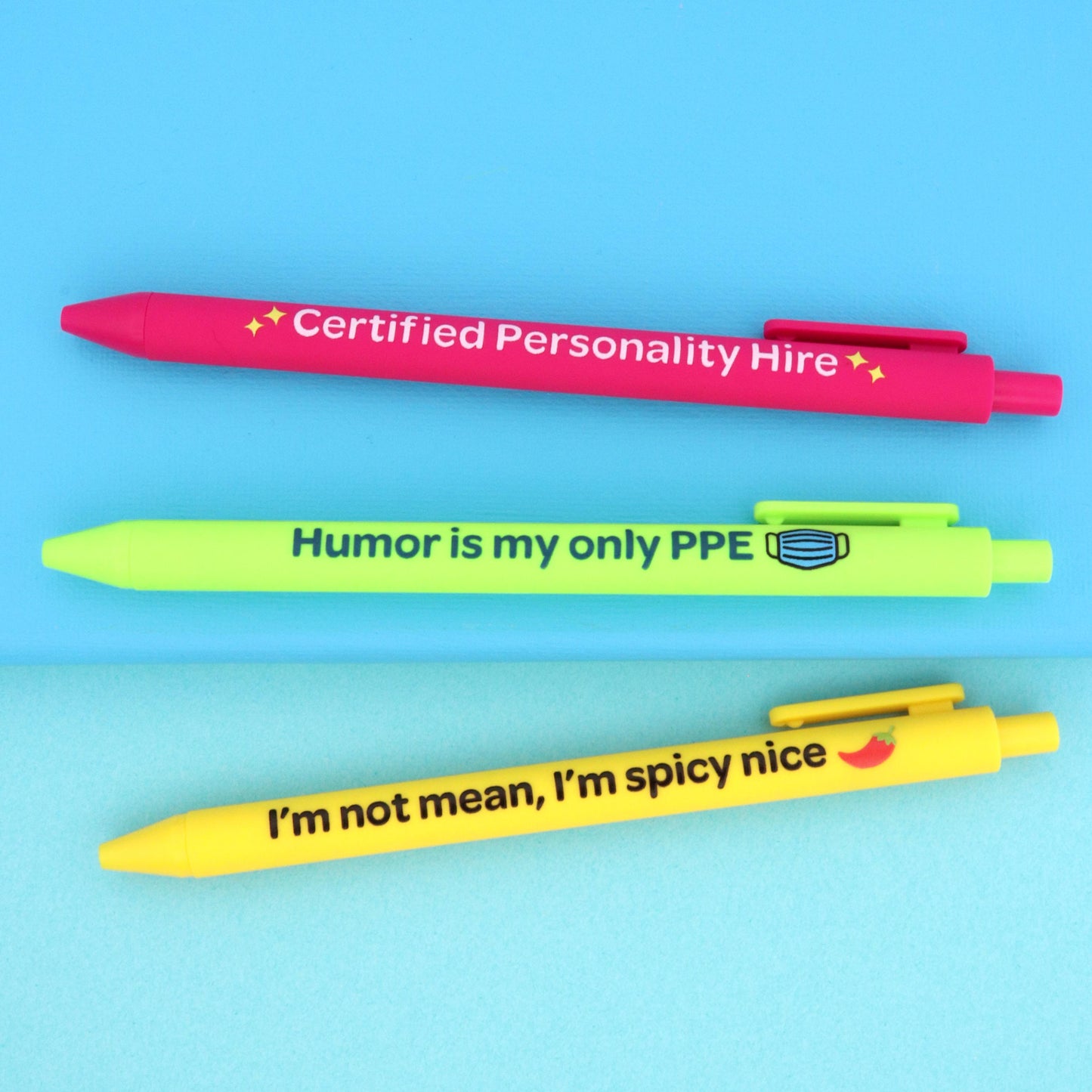 Sarcastic Nurse Pen Set, Funny RN Gift, Black Ink Ballpoint Pens