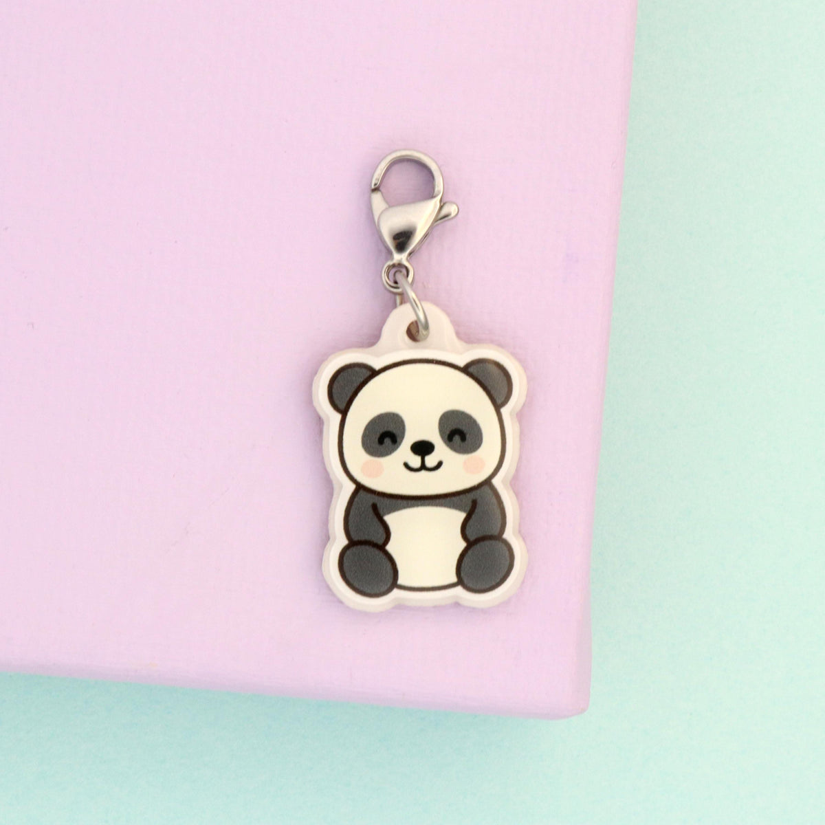 Kawaii Panda Badge Charm