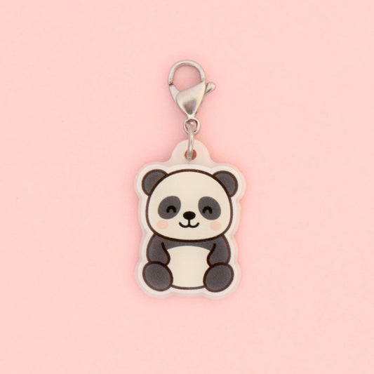 Kawaii Panda Badge Charm
