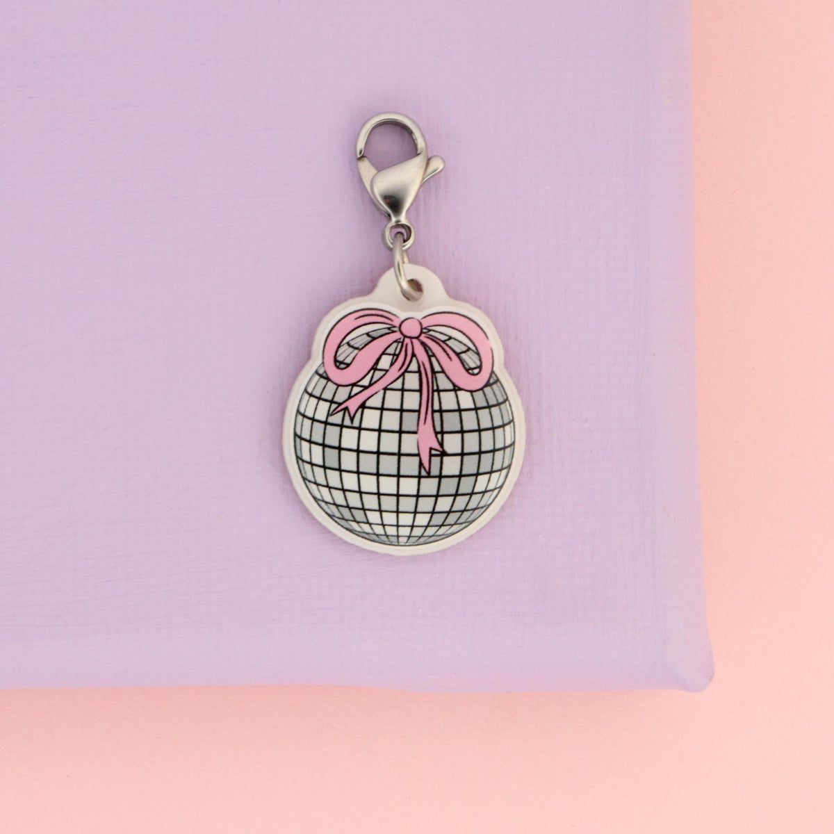 Coquette Disco Ball Nurse Dangle Charm