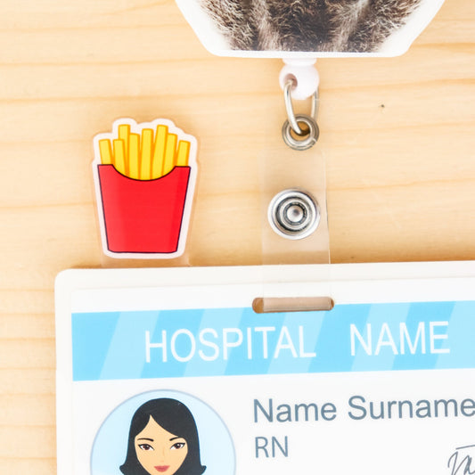 French Fries Badge Topper | Cute ID Badge Clip Accessory – ACLM Shop - Acclaim Status CoAcclaim Status CoHorizontal Badge