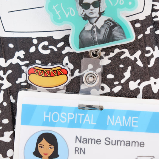 Hot Dog Badge Topper | Cute ID Badge Clip Accessory – ACLM Shop - Acclaim Status CoAcclaim Status CoHorizontal Badge