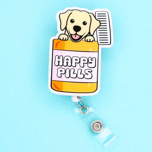 Badge Reel - Happy Pills