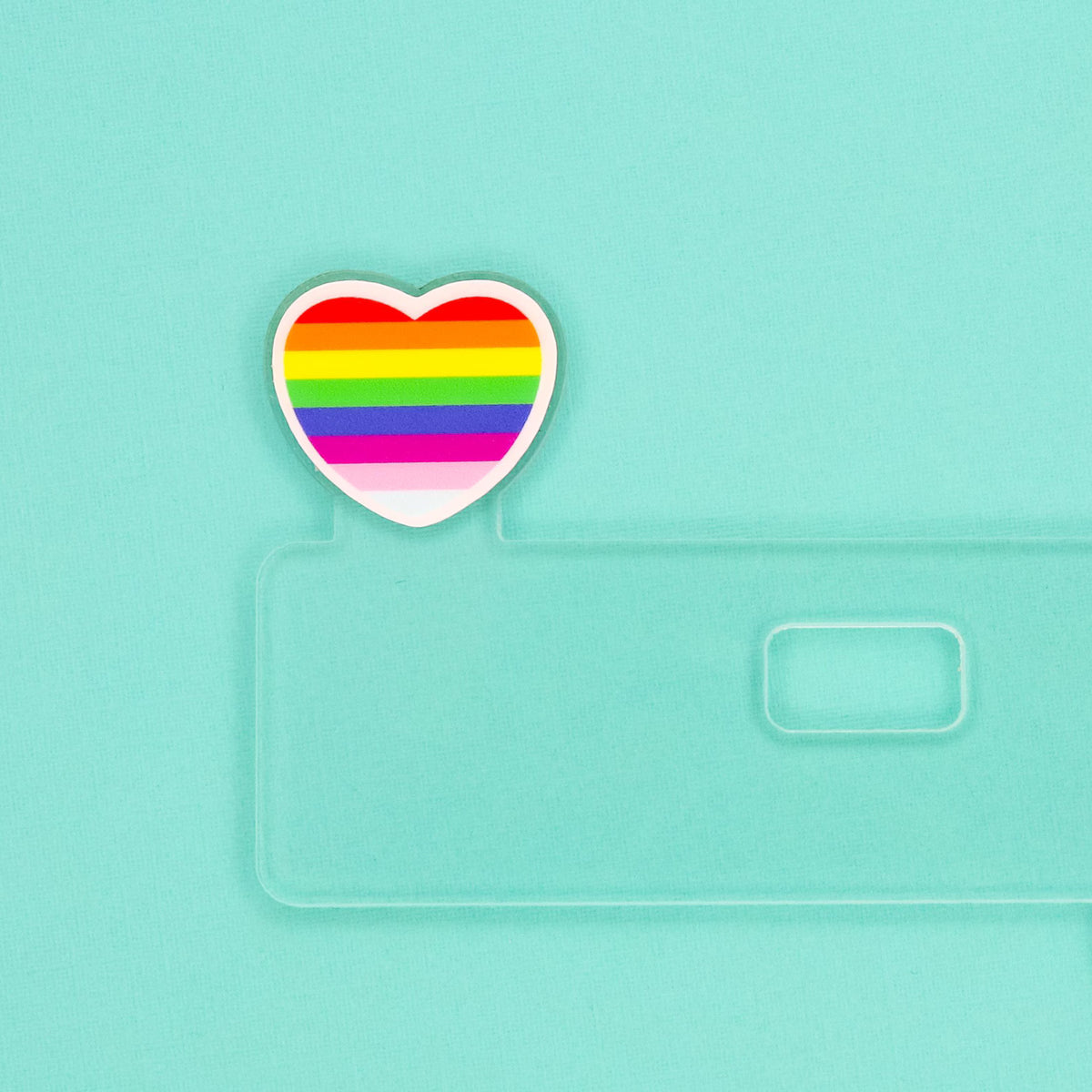 Badge Topper - Rainbow Heart
