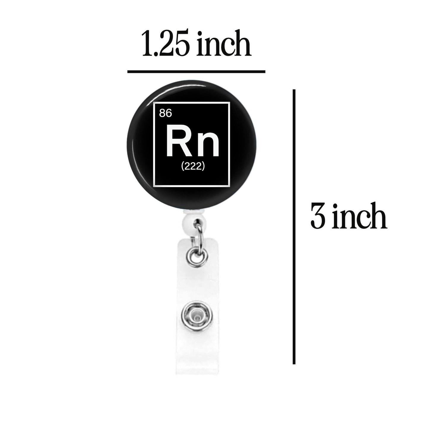 Nurse Badge Reel - RN ER Gift Medical Funny Nursing ID Retractable Badge Holder Nursing - Acclaim Status Co Acclaim Status Co Belt Clip