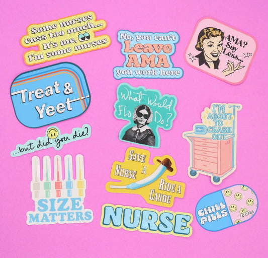 Nurse Sticker Pack - Acclaim Status CoAcclaim Status Co