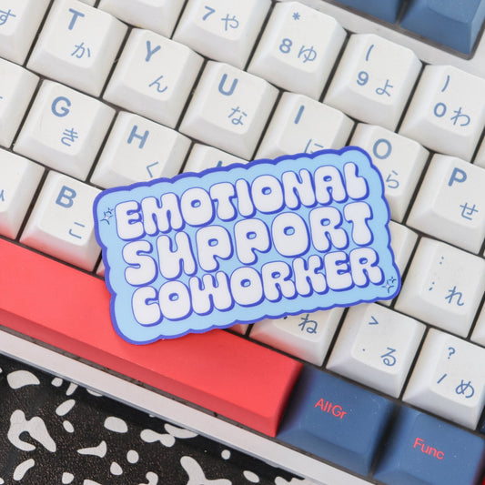 Sticker - Emotional Support Coworker - Acclaim Status Co Acclaim Status Co Blue